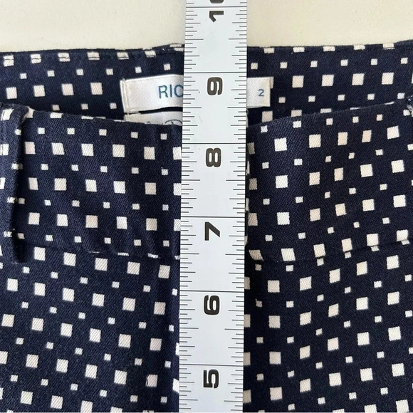 Ricki’s Slim Ankle Cropped Pants  Slant Pocket Blue White Size 2 - Picture 12 of 16